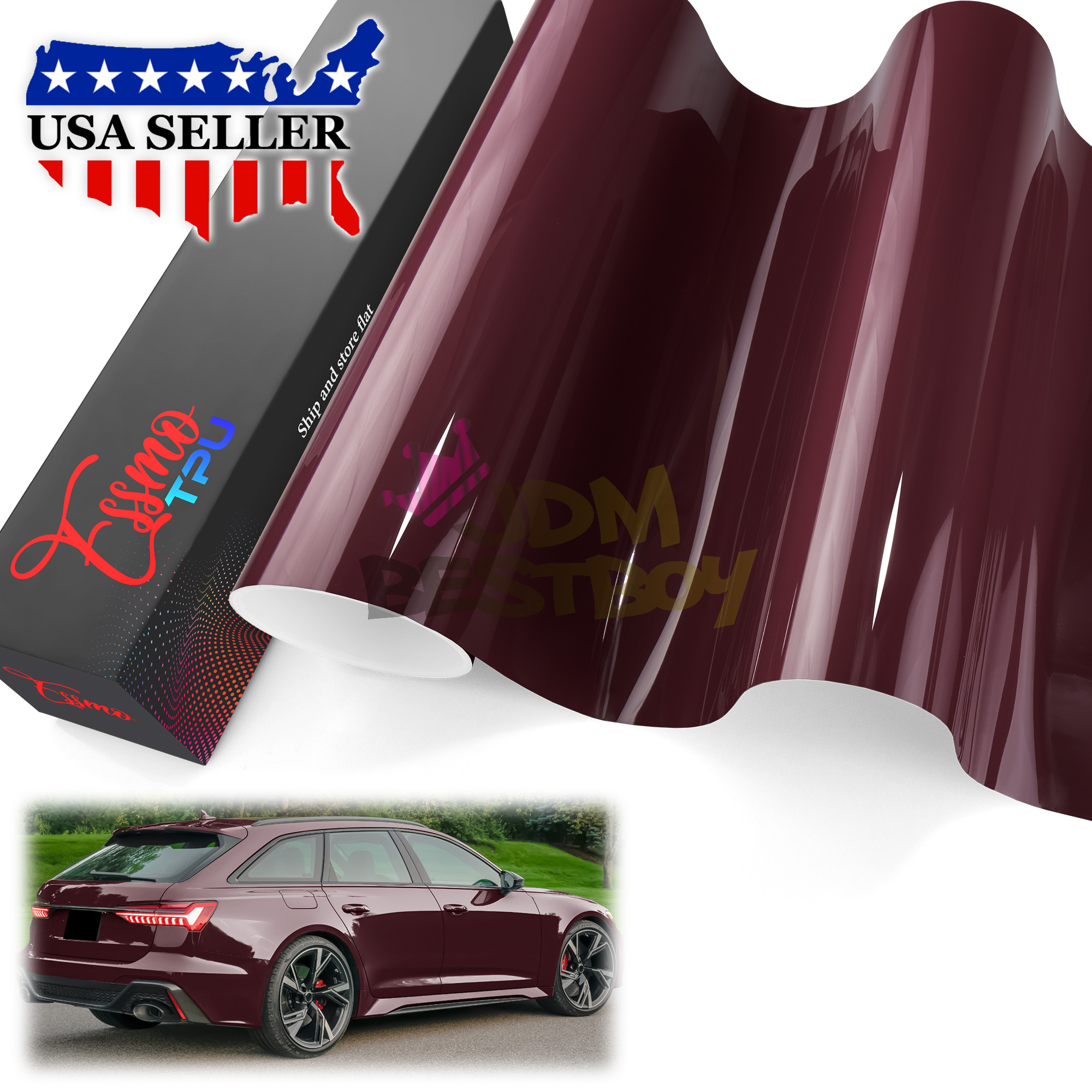 TPU Color Gloss PPF Paint Protection Film Dry Wet Apply Vinyl Wrap Self Healing