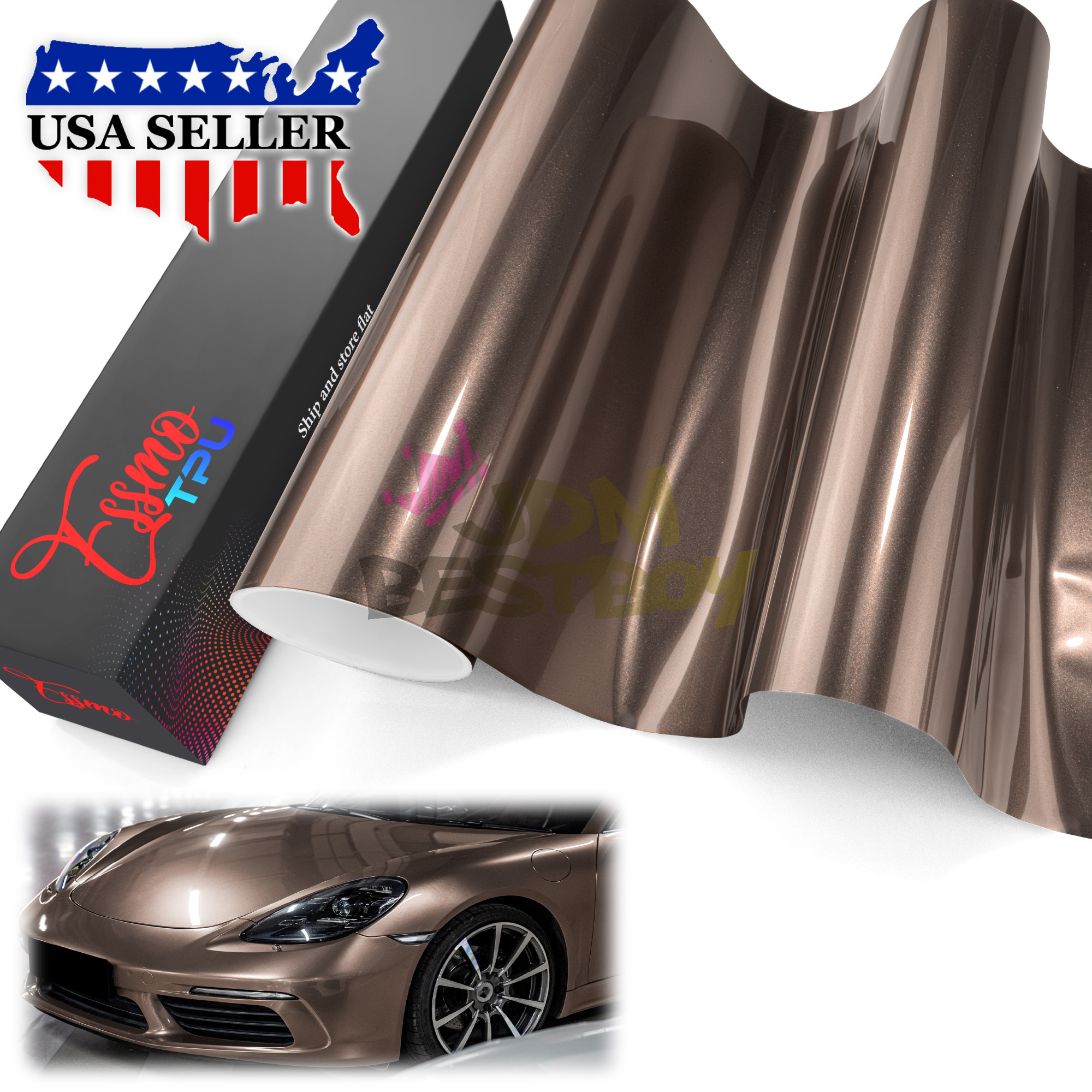 Gloss Metallic PPF TPU Paint Protection Film Dry Wet Apply Vinyl Wrap Hybrid Car