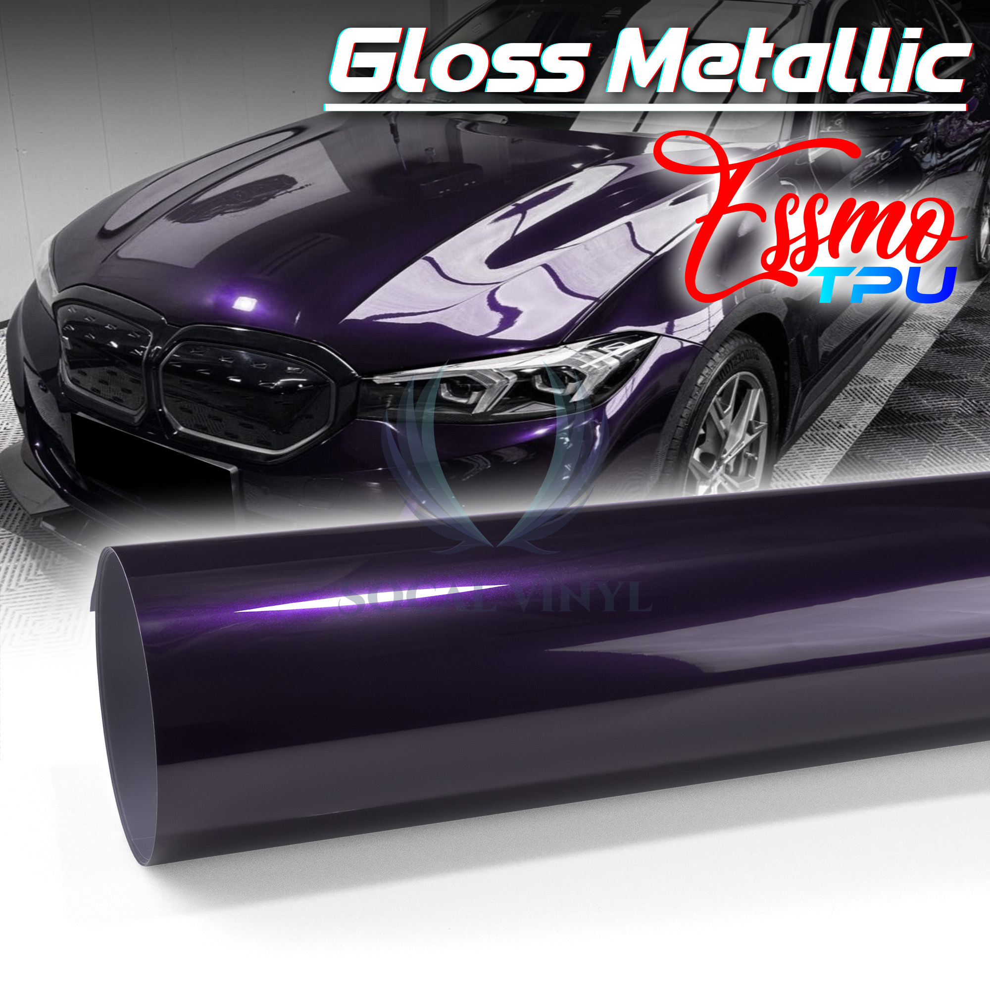 Gloss Metallic PPF TPU Paint Protection Film Dry Wet Apply Vinyl Wrap Anti-Scrat