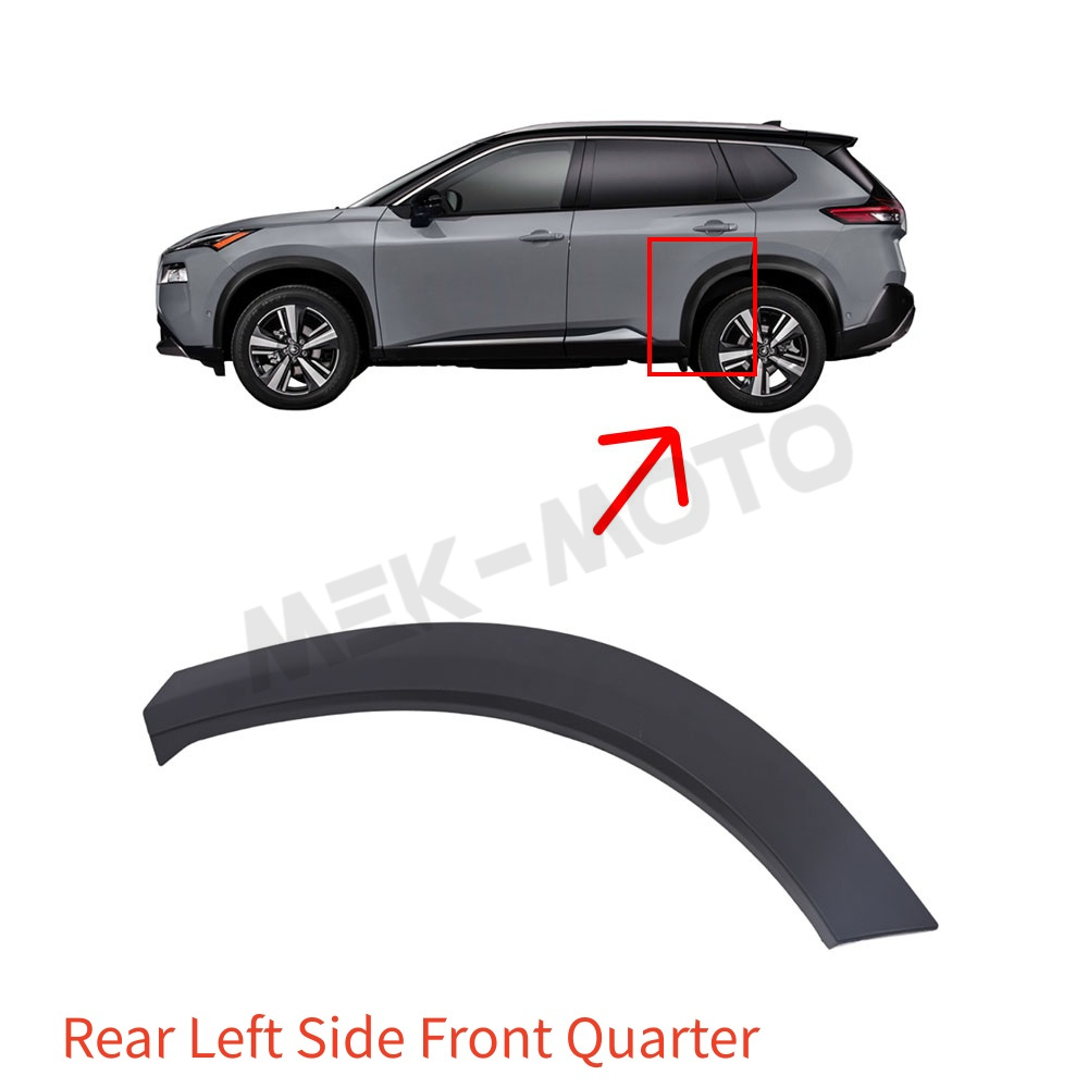 For Nissan Rogue 2021-2023 Rear Door Flare Molding Trim Left/Right/Left+Right
