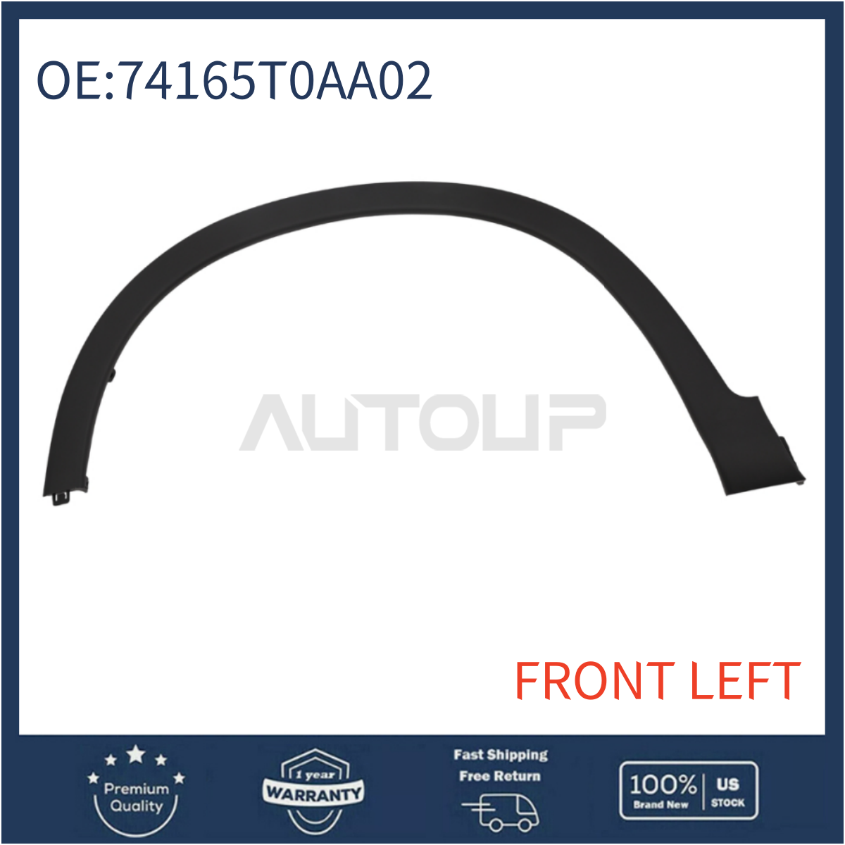 Left/Right Front Fender Flare Trim Molding Wheel Arch For 2012-16 Honda CR-V CRV